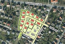 Hidessen Bauplan - Montage: Oliver Wendtland/Geobasis NRW/Stadt Detmold