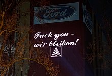 Protestaktion von Ford-Mitarbeitern gegen Pläne des Managements - Henning Kaiser/dpa