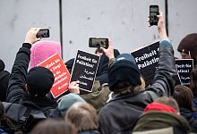 Kundgebung an der Freien Universit&auml;t - Monika Skolimowska/dpa