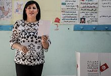 Oppositionspolitikerin Abir Moussi - Khaled Nasraoui/dpa