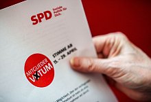 Mitgliedervotum der SPD zum Koalitionsvertrag - Michael Kappeler/dpa
