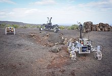 Autonome Rover erkunden Lavah&ouml;hle auf Lanzarote - Tom Becker/DFKI/dpa