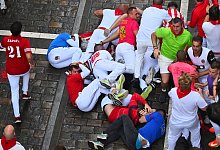 Stierlauf in Pamplona - Miguel Oses/AP/dpa