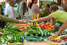 Mainz - Wochenmarkt Domplatz - Andreas Arnold/dpa