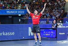 Neuer Europameister im Tischtennis: Dang Qiu. - Sven Beyrich/dpa