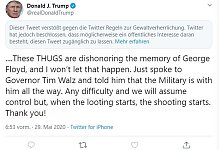 Trump Tweet - Foto: ---/Twitter/dpa