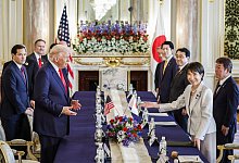 US-Präsident Trump in Japan - Franck Robichon/EPA Pool/dpa