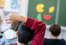 Pr&auml;senzunterricht - Foto: Sebastian Gollnow/dpa