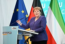 Merkel bei Neujahrsempfang der CDU Nordrhein-Westfalen - Roberto Pfeil/dpa