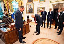 US-Pr&auml;sident Trump empf&auml;ngt Bundeskanzler Merz - Steffen Kugler/Bundesregierung/dpa