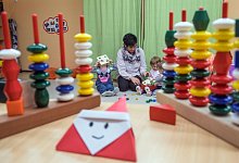 In einem Kindergarten - Foto: Jens B&uuml;ttner/Symbolbild