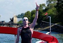 Schwimm-WM in Singapur - Freiwasser - Vincent Thian/AP/dpa