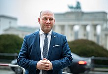 Der polnische Vizeau&szlig;enminister Szymon Szynkowski vel S?k nach einem dpa-Interview in Berlin. - Bernd von Jutrczenka/dpa