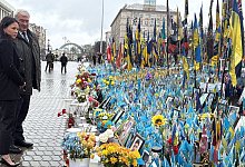 Außenministerin Baerbock in der Ukraine - Jörg Blank/dpa