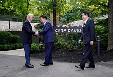 Gipfeltreffen in Camp David - Andrew Harnik/AP/dpa