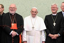 Kardinal Marx bei Papst Franziskus - Foto: -/Vatikan/dpa