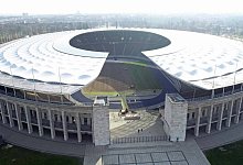 Fussball Herren Saison 2018 2019 Rund ums Olympiastadion Berlin im Bild Blick von Westen Mitar - imago images / Matthias Koch