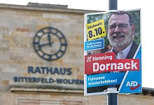 Vor der OB-Stichwahl in Bitterfeld-Wolfen - Jan Woitas/dpa
