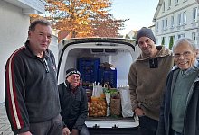 Lebensmittel&uuml;bergabe an LeauLa - Aktionsgemeinschaft Heiden