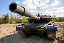 Kampfpanzer der Bundeswehr vom Typ Leopard 2 A7V - Philipp Schulze/dpa