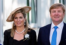 Niederl&auml;ndisches K&ouml;nigspaar - Foto: Christoph Soeder/dpa