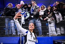 Lisa Baum vom Hamburger SV im Volksparkstadion. - Gregor Fischer/dpa