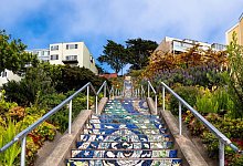 Bunte Treppen an der 16th Ave in San Francisco - Civic Joy Fund/dpa-tmn