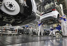 Produktion von E-Fahrzeugen bei VW in Zwickau - 1 - picture alliance/dpa