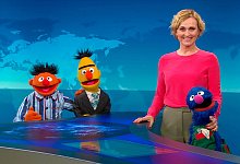 Ernie, Bert und Grobi bei "Tagesthemen" - -/NDR/dpa