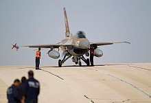Israelischer F-16 Kampfjet - Ariel Schalit/AP/dpa