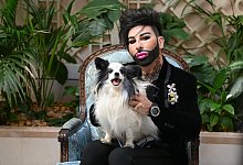 Galten als schier unzertrennlich: Harald Glööckler und Hund Billy - Jens Kalaene/dpa-Zentralbild/dpa