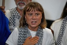 Thunberg und Trump - Petros Giannakouris/AP/dpa