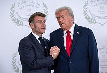 Emmanuel Macron und Donald Trump - Michael Kappeler/dpa
