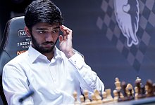 Schach-Gro&szlig;meister Dommaraju Gukesh - Marcus Brandt/dpa