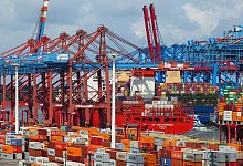 Containerumschlag im Hafen Hamburg - Christian Charisius/dpa