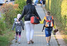 Den Schulweg &uuml;ben - Foto: Peter Gercke