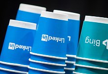 Netzwerk LinkedIn und Suchmaschine Bing - picture alliance / Rolf Vennenbernd/dpa