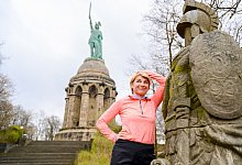 Sabine Heinrich läuft den Hermann - WDR/Klarlogo GmbH/Julia Feldhage