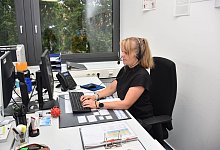 Nadine Ryglewski und ihr Team ermitteln m&ouml;gliche Kontaktpersonen von Corona-Infizierten. - Kreis Minden-L&uuml;bbecke/M. Lenz