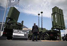 Flugabwehrsystem Iris-T SLM - Sebastian Christoph Gollnow/dpa