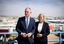 Bundesinnenministerin Faeser in Jordanien - Bernd von Jutrczenka/dpa