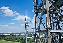 Mikrowindturbine - Lukas Loss/Vodafone/dpa