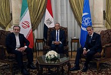 Irans Außenminister und IAEA-Chef führen Gespräche in Kairo - Khaled Elfiqi/AP/dpa