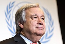 UN-Generalsekret&auml;r Guterres - Foto: Cyril Zingaro/KEYSTONE/dpa