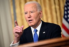 Abschiedsrede von US-Pr&auml;sident Joe Biden - Mandel Ngan/Pool AFP/AP/dpa