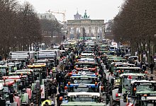Protest der Landwirte - Fabian Sommer/dpa