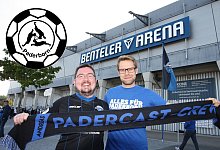 Andreas Ludwig (l.) und Stephan Simann sind leidenschaftliche SCP-Fans und schreiben f&uuml;r nw.de &uuml;ber ihren Verein. - Uwe M&uuml;ller