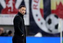 Erwartet von seinem Team eine Steigerung in Bergamo: RB-Coach Domenico Tedesco. - Jan Woitas/dpa