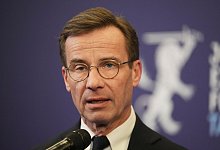 Schwedens Regierungschef Ulf Kristersson - Sergei Grits/AP/dpa