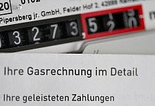 Gasrechung und Gaszähler - Bernd Weißbrod/dpa